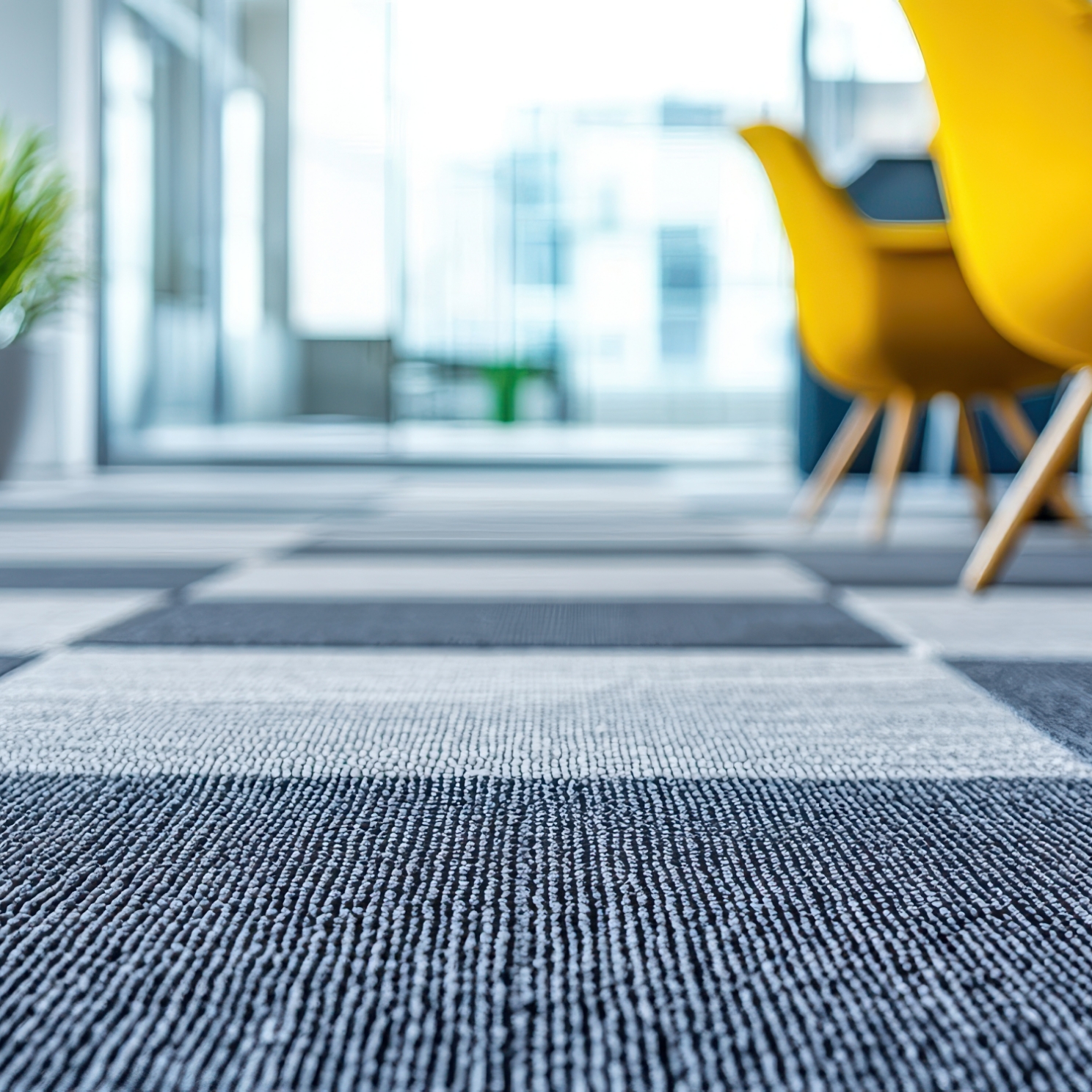 Verlegter Teppichboden